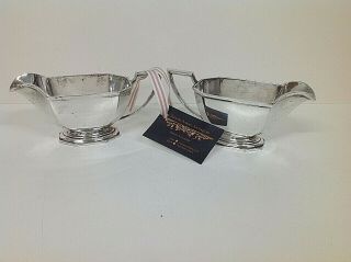 Vintage Silver Plate Gravy Or Sauce Boats