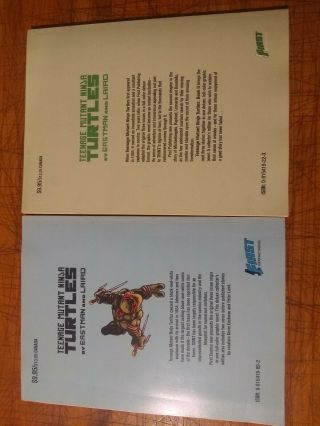 1989 Teenage Mutant Ninja Turtles Books I & 2,  First Comics Graphic Novel 2