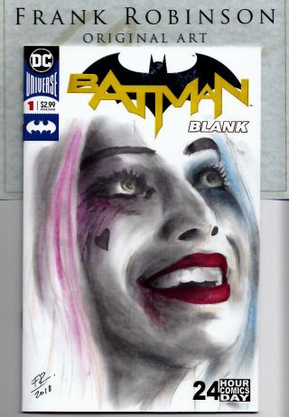 Harley Quinn Sketch Cover - Batman Blank 1 Nm,  Dc