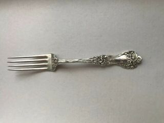 Vintage Sterling Silver Alvin Mfg.  Co.  Dinner Fork Majestic Monogram M 6 3/4”