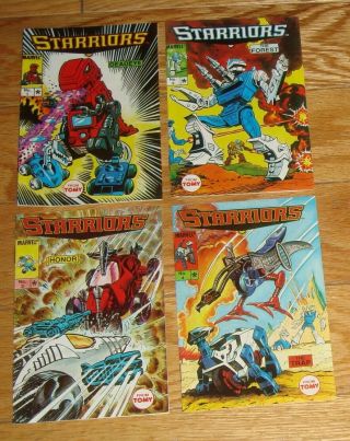 Marvel Starriors 1&2&3&4 Rare Mini Comics Set / Promo Tomy 1984 Printed In Japan