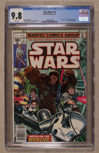 Star Wars (marvel) 3 1977 1st Printing Cgc 9.  8 1396795018