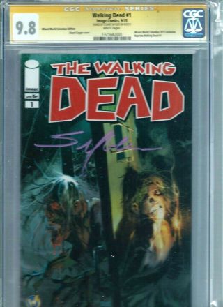 Walking Dead 1 Cgc 9.  8 Signed By Stuart Sayger Wizard World Comic Con Exclusive