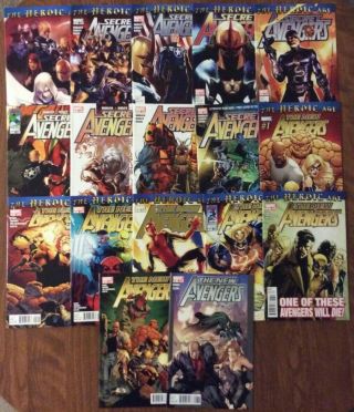 Avengers (vol 2) 1 - 8; Secret Avengers (vol 1) 1 - 9 Complete Marvel Heroic Age