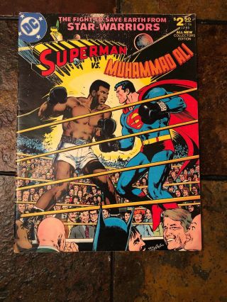 Comic Books Marvel Bronze Age Large Comic Featuring Muhammad Ali And Superman