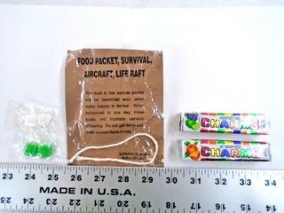 Vintage Usaf Military Issued Survival Kit Life Savers Candy 1970 