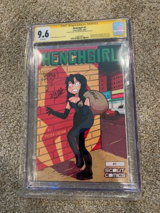 Henchgirl 1 Ss Cgc 9.  6 Scout Comics Kristen Grudsnuk Signed & Sketch - Tv Show