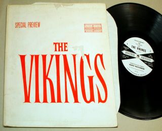 The Vikings Soundtrack Promo Lp - Kirk Douglas - Special Preview Highlights - 58 - Krfx