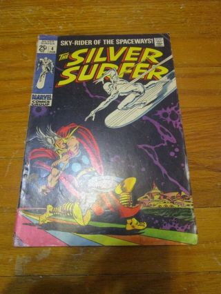1969 The Silver Surfer 4 Marvel Comic Book - Key Issue