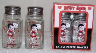 Betty Boop Salt & Pepper Shaker Set Chef Design
