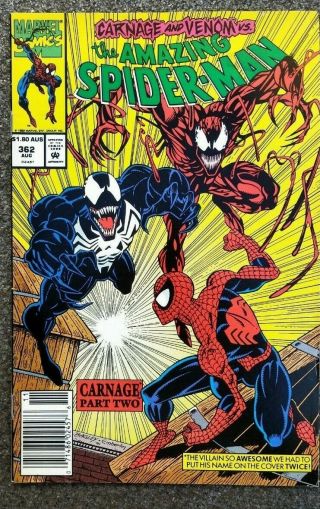 The Spider - Man 362 Marvel Comics Australian Price Variant