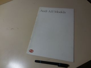 Audi Line Up Japanese Brochure 1986/12