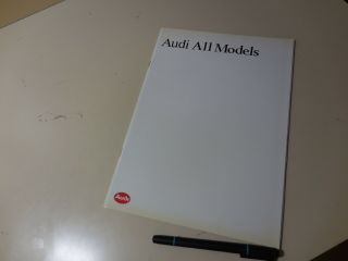 Audi Line Up Japanese Brochure 1990/12