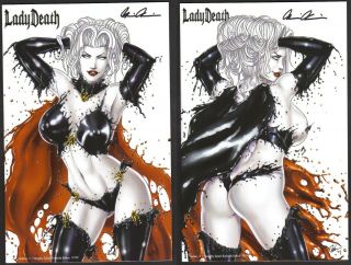 Lady Death: Gallery 1 - Naughty Splash Backside,  Frontside Set,  9.  8 - 10.  0