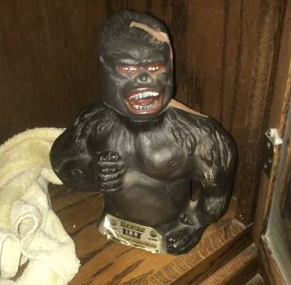 Vintage 1976 King Kong Jim Beam Whiskey Decanter Statue Movie Release