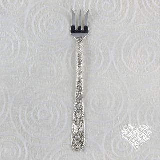 S Kirk & Son Inc Repousse Vintage Sterling Silver Cocktail/oyster Fork 209 - 23