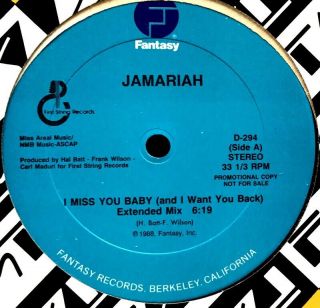 Jamariah - I Miss You Baby - 12 Rare Modern Soul/boogie/synth Funk 80 