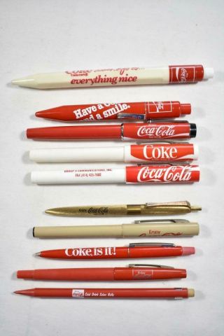 Vintage Coca Cola Pens,  Markers And Mechanical Pencil