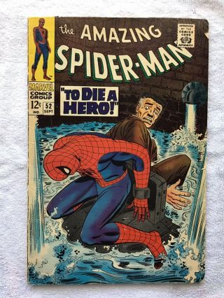 The Spider - Man 52 (1967 Marvel Comics) Kingpin Appearance