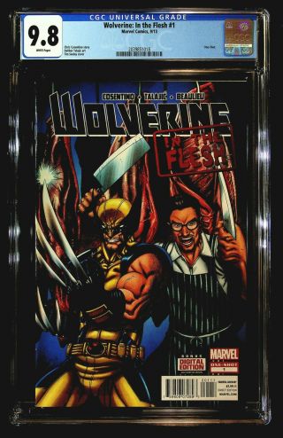 Wolverine: In The Flesh 1 Cgc 9.  8 Cosentino,  Talajic,  Seeley,  One - Shot