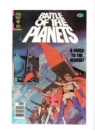Battle Of The Planets 1 Gold Key Water Damage,
