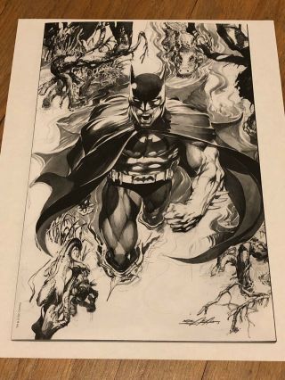 Detective Comics 1000 Variant Cover By Neal Adams Black And White Rare Exclusive
