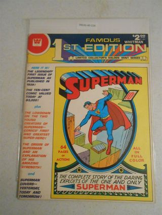 Dc Famous 1st Edition (c - 61) 1979 Superman 1 (whitman Variant) (9.  0 Vf/nm)