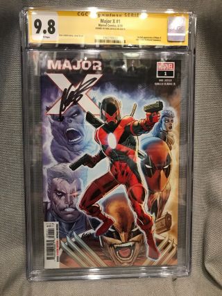 Major X 1 First Print Signature Series Signed Rob Liefeld Cgc 9.  8