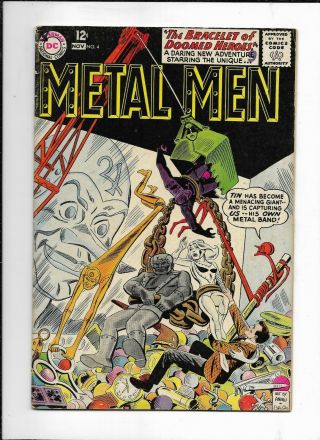 Metal Men 4 (dc November,  1963) Vg,