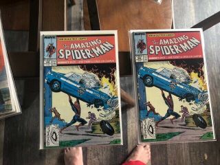The Spider - Man 306 2 Copies Vf To Nm (oct 1988,  Marvel)