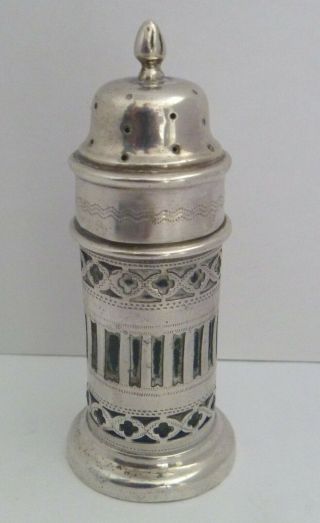 Antique Silver Salt/ Pepper Pot C1902