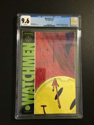 Dc Comic Watchmen 1 1986 Cgc Graded 9.  6 (wp) Crystal Clear Case.  Just Got Back