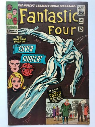 Marvel Fantastic Four 50 Silver Surfer (4.  0 - 5.  0) 1966