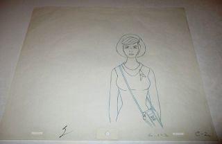 Star Trek Production Animation Cel Drawing Chapel Filmation 1973