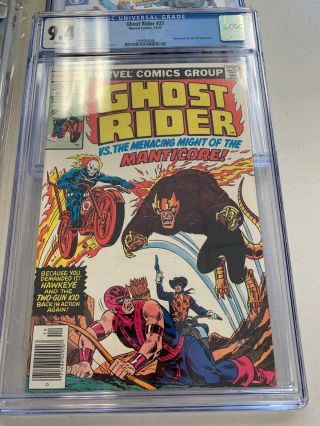 Ghost Rider 27 Dec 1977,  Marvel Comics 9.  4 Cgc