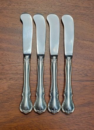 Towle Sterling Silver French Provincial Butter Knife 6 " Set Of 4 Knives Nm
