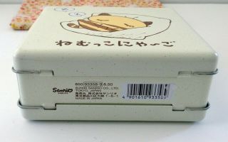 Sanrio 2000 Nemukko Nyago Metal Tin Box Carrying Case 5
