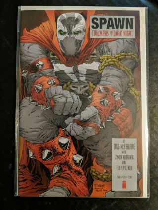 Spawn 224 (nm,  /m) Unread Frank Miller Homage Dark Knight Returns - Low Print