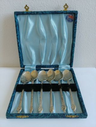 A Set 6 Vintage Silver Plated Tea/coffee Spoons Marked “epns”