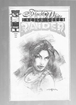 Top Cow Classics Tomb Raider 1 Black & White Sketch Variant Df 2832/3000