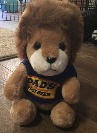 1985 Vintage Dad’s Old Fashioned Root Beer Plush Logo Lion