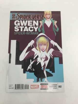 Edge Of Spider - Verse 2 1st 9.  4,  Gwen Stacy Spider - Woman 1st Print Vf Huge Key