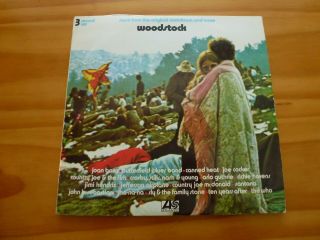 Woodstock 3 Record Set German Press Atlantic Nm Lp