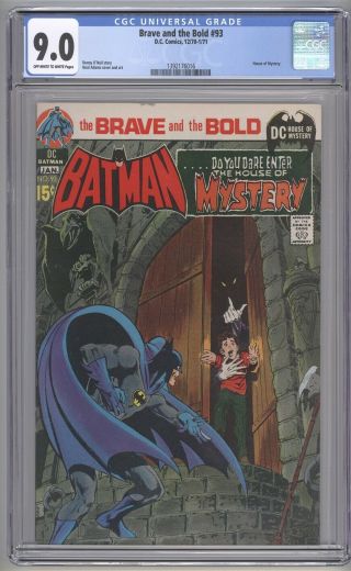 Brave And The Bold 93 Cgc 9.  0 House Of Mystery Cover