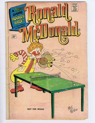 Ronald Mcdonald 3 (frg) 1971 Charlton Reprint Kids Creepy Backcover (c 18761)