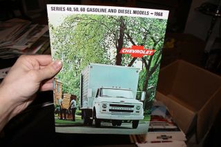 1968 Chevrolet Gasoline And Diesel Models Series 40 50 60 Truck Sales Brochure