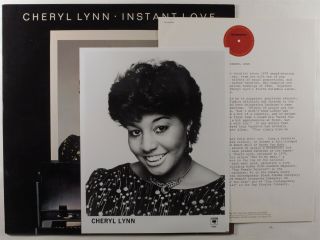 Cheryl Lynn Instant Love Columbia Lp Nm Promo W/ Press Kit