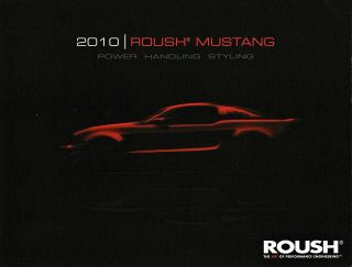 2010 Ford Roush Mustang 427r Stage 1 Stage 2 Performance Sales Brochure