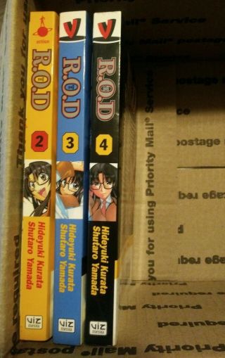 R.  O.  D.  (read Or Die) : Volumes 2 3 4 Manga Viz Media By Hideyuki Kurata