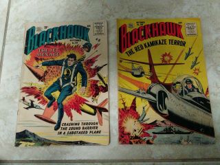 Blackhawk Comics 104 And 105 Vg - 1.  99